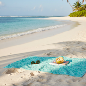 Toalla de playa de alto GSM, gruesa, suave y duradera, material 100% algodón, agradable para la piel. - Product Image 4