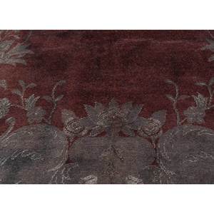 Alfombras de Lana y Seda Anudadas a Mano Aalam, Diseño Floral Rojo y Naranja para Hogar y Auto, Rectangulares, Modelo Pae-6143, Alfombra de Sala, Pasillo - Product Image 3