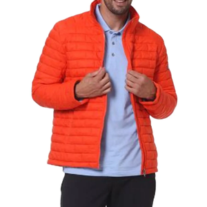 Men's Windproof Waterproof Winter <b>Jacket</b> <b>Quilted</b> Padding Breathable Knitted Fabric Plus Size Zipper Fashionable Outerwear - Product Image 1