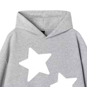 Venta al por mayor de sudaderas con capucha con gráfico personalizado de peso pesado de lana de algodón de gran tamaño sudaderas con capucha de los hombres - Product Image 2