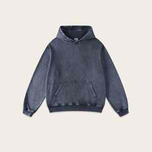 Conjunto de Sudadera con Capucha y Pantalones Deportivos Vintage Desgastados Personalizados para Hombre, Ropa Urbana Retro |   Sudadera con Capucha Extra Grande y Hombros Caídos - Product Image 1