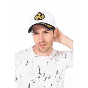 Cappellino blu Navy ricamato capitano