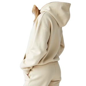 Sweat à capuche oversize personnalisé brodé pour femme, en molleton, coupe décontractée et ample, idéal pour l'automne et le printemps - Product Image 3