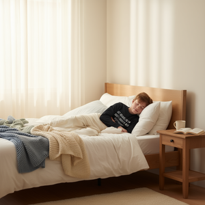 Camiseta de manga larga Just Because I'm Awake para adolescentes, pijamas, ropa de dormir - Product Image 3