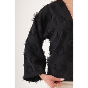 Kimono tipo bata con flecos y cintura ajustable para mujer LUSTRIN - Ligero, de poliéster, ideal como pareo para el verano y resorts - Product Image 2