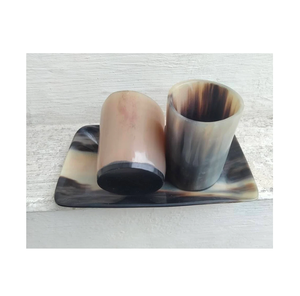 Verre à liqueur en agate naturelle, design antique, artisanal, écologique, artisanat naturel, Inde, agate ours, style religieux - Product Image 1