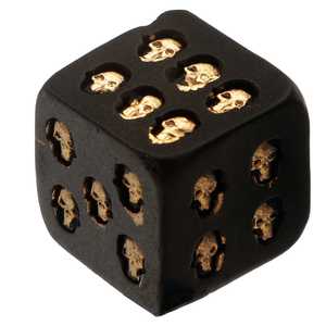 Juego de Dados de Calavera de 2 Piezas de Alta Calidad, Cubo Poliédrico de Tacto Suave para Juegos de Azar y Juegos de Mesa - Product Image 3