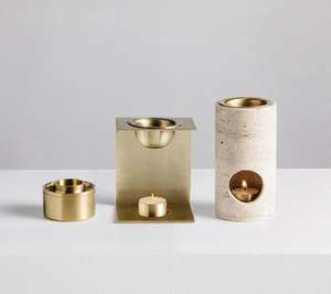 Concrete <b>Candle</b> Holder with Minimalist Design for Home Decor Unique Concrete Holder for Stylish Lighting and Decoration - Product Image 2