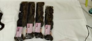 Cabello indio puro sin procesar de La India Tipo de cabello humano de alta calidad - Product Image 5