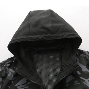 Chaqueta Cortavientos Ligera con Capucha para Hombre, Resistente al Agua, Abrigo de Invierno, Poliéster y Nailon, Reversible, Ropa Deportiva para Exteriores - Product Image 3