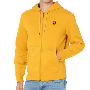 Sudadera con Capucha y Cremallera para Hombre, de Alta Calidad, Diseño Personalizado, Forro Polar, Invierno, Patrón Liso, Talla XL, MOQ Bajo, Teñido Liso, al Mejor Precio - Product Image 2