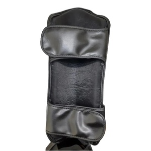 Hecho a medida MMA Boxeo Muay Thai Shin Instep Guard Diseño clásico Elástico PU Protección Entrenamiento Espinilleras Función de compresión - Product Image 3