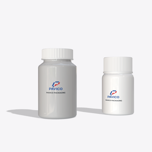 High Quality Custom Printing White PET Plastic Cylinder <b>Bottle</b> ISO 9001 Certified Pavico Brand Low MOQ for <b>Medicine</b> Vitamin Pill - Product Image 3