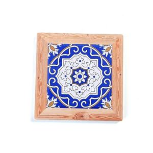 ชุดที่รองแก้วไม้คลาสสิกมีชีวิตชีวาทนทานทนความร้อนเป็นมิตรกับสิ่งแวดล้อมดีไซน์ละเอียดสำหรับงานหัตถกรรม - Product Image 4