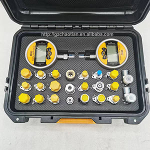Outils de diagnostic d'excavatrice Jeu de manomètres hydrauliques numériques 2 <span class=keywords><strong>instruments</strong></span> de mesure Kit de <span class=keywords><strong>test</strong></span> d'outils de <span class=keywords><strong>test</strong></span> - Product Image 6