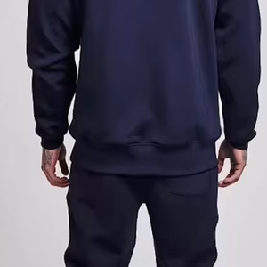 Sweat à capuche pour homme en coton 100% poids lourd, coupe classique, logo personnalisé brodé, col à capuche, hiver - Product Image 5