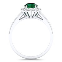 REYES 925 Sterling Silber Moissanit Verlobungsringe Natürlicher Smaragd Edelstein Hochzeitsschmuck zu Großhandelspreisen