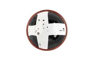 Tazón de Madera Natural Ecológico Accia, con Intrincado Estampado de Esmalte, Apto para Lavavajillas, Elegante Centro de Mesa para Salas de Estar y Comedor - Product Image 2