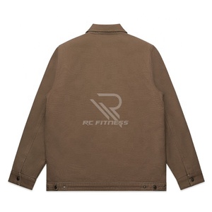 Chaqueta de mezclilla acolchada para hombre con logo personalizado, estilo urbano, vintage, con cremallera, encanto retro, transpirable, ecológica, antibacteriana, de secado rápido para invierno - Product Image 5