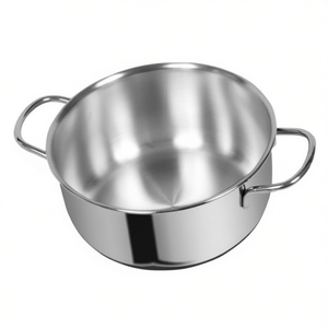 Cacerola de Acero Inoxidable con Base Incluida, Cromado Pulido 155 22 (22 cm) de Metalsomma - Product Image 2