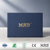 Boîte en carton magnétique personnalisée avec logo en feuille d'or, finition mate, pour emballage de cartes RFID NFC, cartes-clés d'hôtel, cartes de membre, cartes-cadeaux