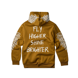 Pull à capuche en coton polyester surdimensionné de haute qualité pour hommes motif solide avec strass épais imprimé hiver Logo Hoodies - Product Image 2