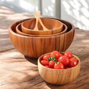 CUENCO DE COCINA DE MADERA DE LUJO PRODUCTOS DE ALTA DEMANDA Venta al por mayor Cuencos de cocina de madera de acacia respetuosos con el medio ambiente Vajilla - Product Image 4