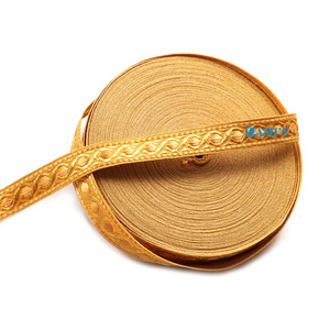 Tresses dorées de haute qualité, galons et garnitures en fil de soie doré pour uniformes, artisanat textile - Product Image 4