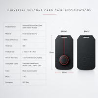 Casing Kunci Kartu Silikon Food Grade untuk Tesla Model 3 Y, Anti-Hilang dengan Kantong Pelacak & Lapisan Pelindung Sarang Lebah