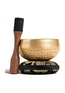 Cuencos Tibetanos de Acero Inoxidable Pulido, Tradicionales, Martillados, para Meditación, Yoga, Sanación, Práctica de Sonido - Product Image 6