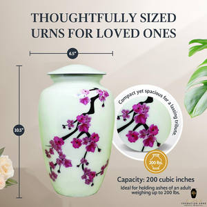 โกศบรรจุอัฐิรูปดอกไม้สีชมพูพร้อมรากไม้ สำหรับบรรจุอัฐิมนุษย์-สไตล์อเมริกันและยุโรป เป็นมิตรกับสิ่งแวดล้อม ปรับแต่งได้ - Product Image 4