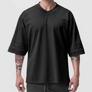 Maillot de sport en maille respirante haute performance pour homme-Vêtements de sport légers et à séchage rapide - Product Image 5