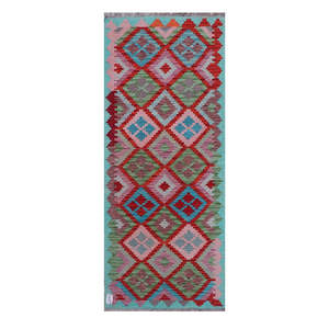 พรมกิลิม ไมมาณา อัฟกานิสถาน ขนาด 195 x 79 ซม. พรมปูพื้นและชุดพรม - Product Image 1
