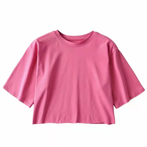 เสื้อครอปท็อปผู้หญิงสำหรับฤดูร้อนปี 2025 ผ้าถักคุณภาพสูง น้ำหนักเบา ระบายอากาศได้ดี เป็นมิตรกับสิ่งแวดล้อม ป้องกันรอยยับ แห้งเร็ว - Product Image 5