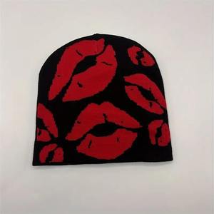หมวกไหมพรมขนสัตว์ปักลายหัวใจ3D และพิมพ์ดิจิตอลสไตล์ฮิปฮอปอินเทรนด์สำหรับผู้ชายและผู้หญิง - Product Image 4