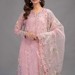 High Quality Pakistani Women's Shalwar Kameez Digital Printed Silk and Cotton <b>Shirt</b> and Trouser for Casual Wear - Product Image 3