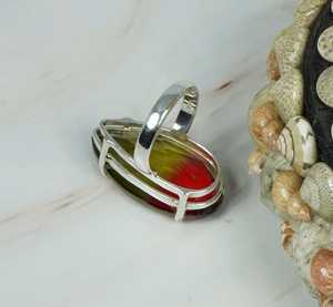 Watermelon Quartz Ring 925 Sterling Silver Pear Shape Handmade Gemstone Elegant Jewelry for Women - Product Image 2