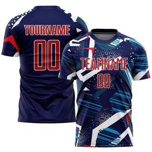Camiseta de fútbol para hombre de marca privada, tejido transpirable, ajuste elástico, ideal para fútbol, práctica de fútbol, ligera. - Product Image 3
