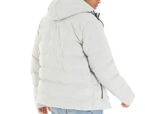 Veste matelassée à bulles surdimensionnée pour homme, personnalisée OEM, pour l'hiver, 100% polyester, col roulé, fermeture éclair, imprimé, respirante - Product Image 5
