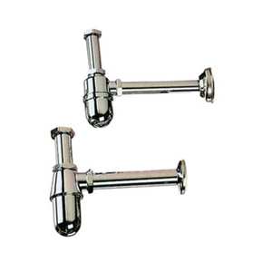 Sifón de burbuja para botella en latón cromado Gr. 1" - Product Image 1