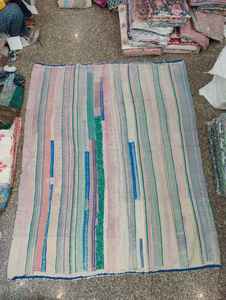 Réversible 100% coton fait à la main Kantha cousu à la main durable Kantha traditionnel Vintage fabriqué à la main Boho Chic Kantha - Product Image 3