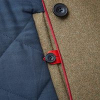 Manteau en laine respirant, écologique et anti-plis pour homme, coupe classique, grande taille, coupe-vent, mode extérieure, automne-hiver, avec boutons en corne