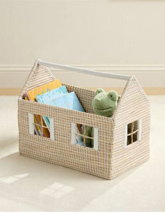 Léger et robuste, spacieux, prêt à emménager, accentué avec des détails charmants, merveilleux pour le panier en jonc de mer pour enfants - Product Image 6