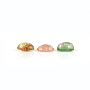 Turmalina Multicolor Natural de 6x8mm, Corte Oval Cabochon, Gema Suelta de Alta Calidad, Certificada por Terceros, Marca Gopika - Product Image 2