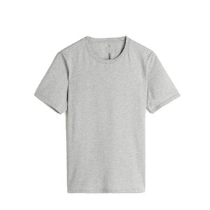 เสื้อยืดแขนสั้นผ้าฝ้าย 100% แบบเรียบ พิมพ์โลโก้ได้ตามต้องการ คอกลม เสื้อยืดผู้หญิงสำหรับฤดูร้อน - Product Image 1