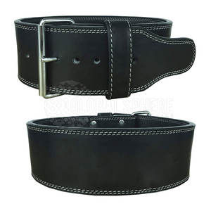 Cinturón personalizado Hebilla de alfiler para hombre Cinturones de levantamiento de pesas negros Conjunto de regalo de cuero Cinturones de levantamiento de pesas de piel de vaca a la venta 2025 - Product Image 1