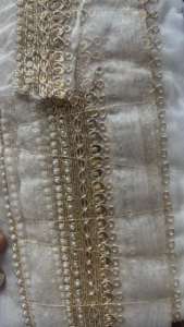 Bordure en dentelle 100% polyester, broderie crochetée soluble à l'eau pour vêtements, chaussures, sacs, vêtements - Product Image 5