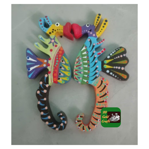 ของตกแต่งรูปปลาที่ทำจากไม้เวียดนามที่มีเอกลักษณ์เป็นของตกแต่งแกะสลักด้วยมือสำหรับจัดแสดงงานศิลปะบนผนังบริเวณชายฝั่งรีสอร์ทร้านอาหาร - Product Image 6