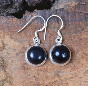Entrega rápida de moda Chunky Black Onyx 925 Sterling Silver Gemstone Hook Pendientes Diciembre Birthstone Joyería hecha a mano - Product Image 3