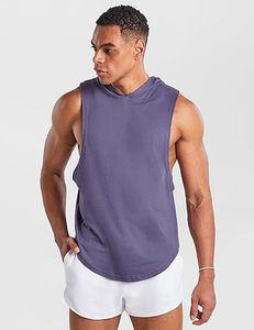 <b>Mens</b> Muscle Fit <b>Sleeveless</b> <b>Hoodie</b> Stretch Fabric Designed for Bodybuilding Weightlifting and Athletic Performance - Product Image 5